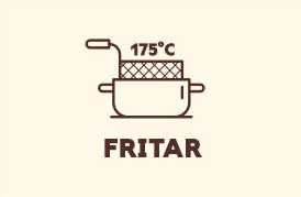 ícone de óleo para fritar